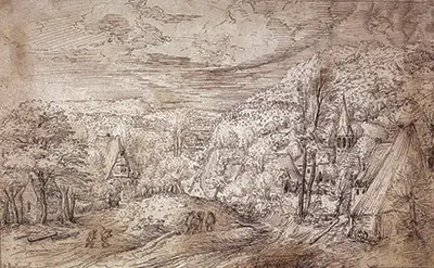Path through a Village Pieter Bruegel
